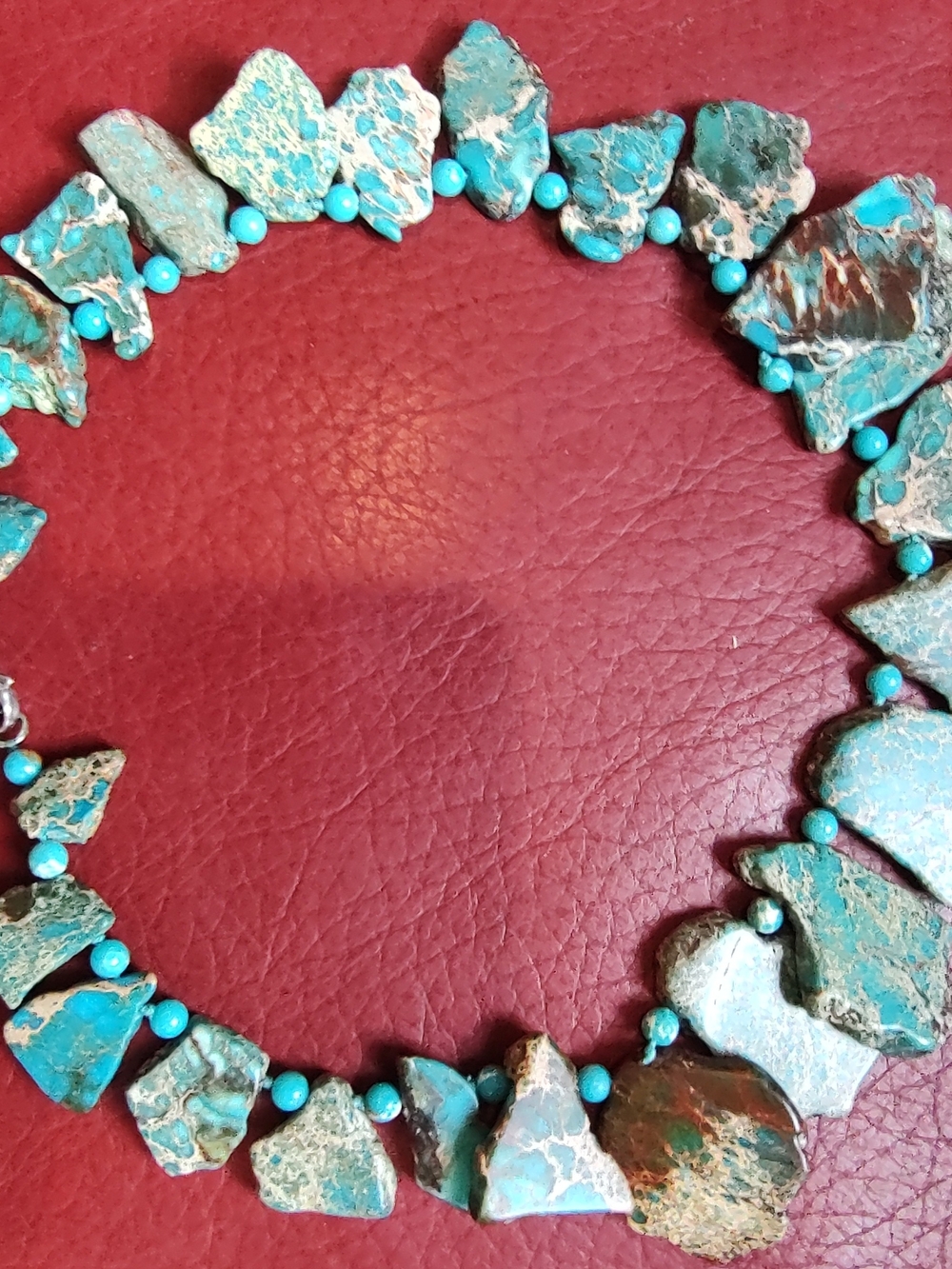 Lucas Lameth Sea Sediment Jasper Chip Beaded Necklace  #Artisan#Chunky#Statement